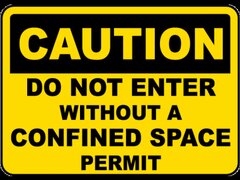 Do Not Enter Without A Permit Sign